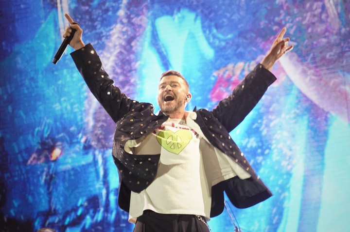 Justin Timberlake desembarcó en Argentina por primera vez y deslumbró a sus fanáticos durante el día 1 del Lollapalooza 2025. Foto: Martin Bonetto