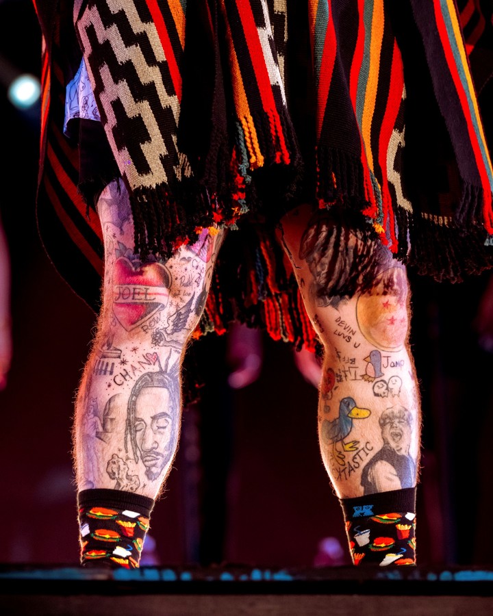 Los tatuajes de Teddy Swims.  Foto: DF Entertainment