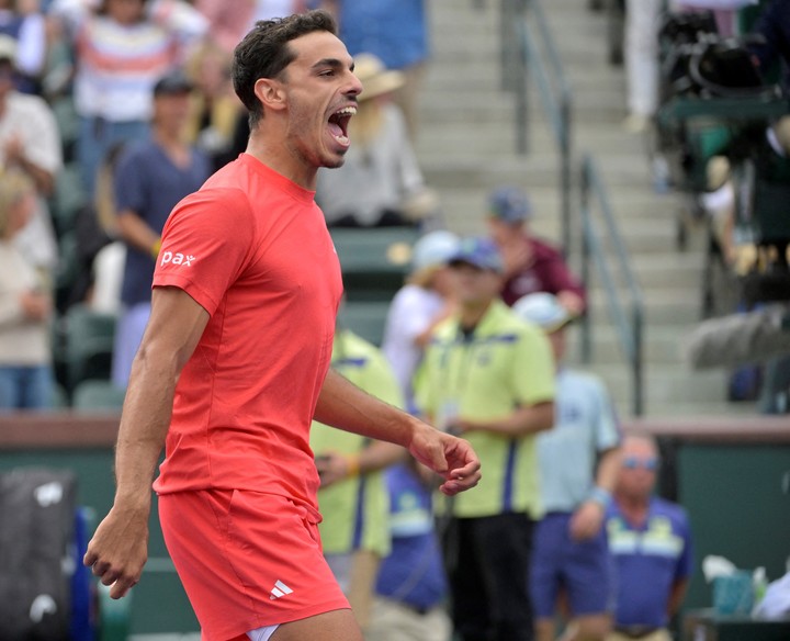 Francisco Cerundolo, un argentino suelto en Indian Wells. Foto: Jayne Kamin Oncea.