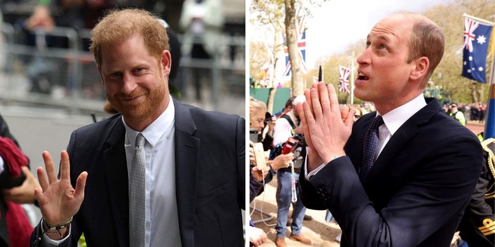 Harry y William, los hijos de Carlos III.