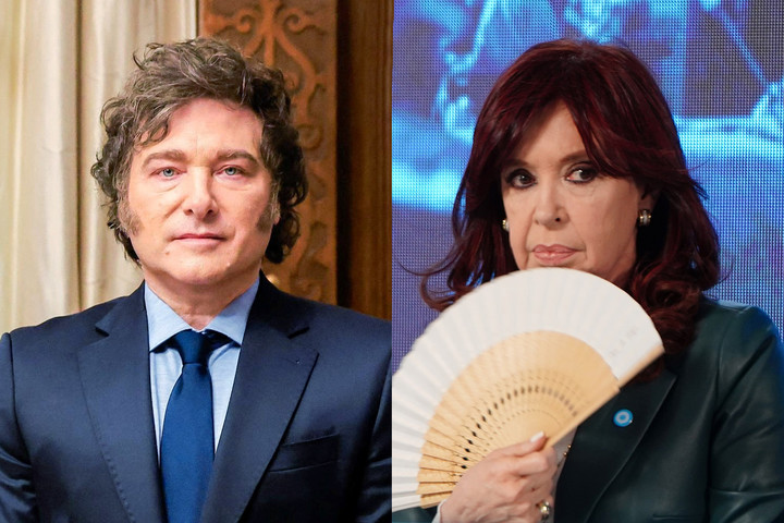 JAVIER MILEI Y CRISTINA KIRCHNER