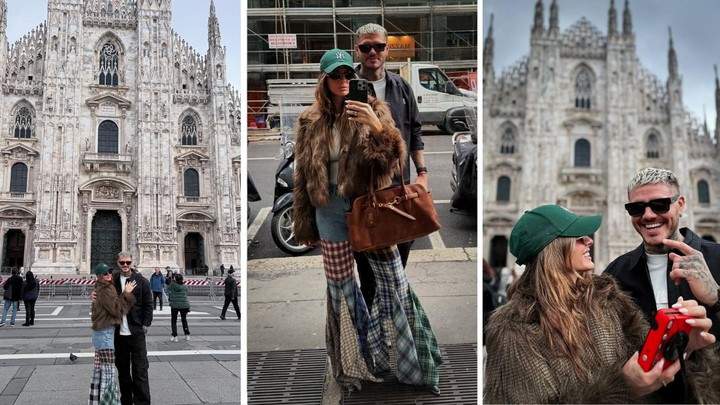 Mauro Icardi y La China Suárez disfrutaron de un romántico paseo en Italia. | Fotos: Instagram