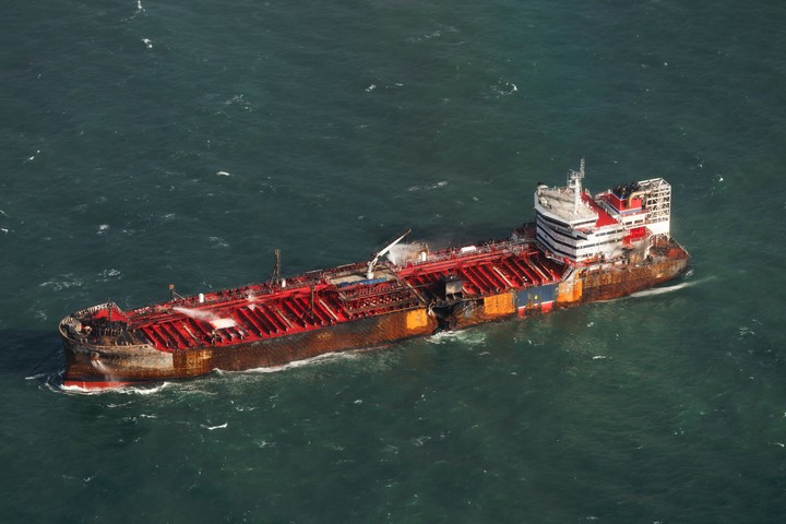 El Stena Immaculate, el petrolero con combustible para el Pentágono. Foto: AP 