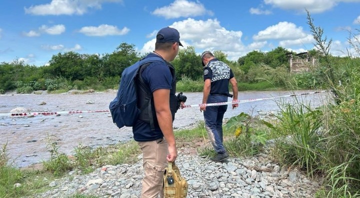 El lugar donde encontraron el cuerpo de Kiara Jazmín Caro (7) en Lules. Foto MPF Tucumán