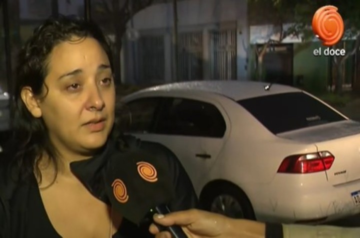 Agustina, la mujer de la víctima, culpó a la policía de Córdoba. Foto: Captura El Doce TV
