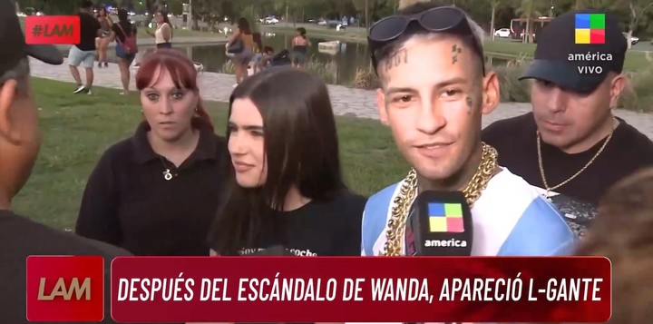 L-Gante evitó dar detalles de su relación con Wanda Nara en medio de rumores sobre una posible separación. | Foto: América TV