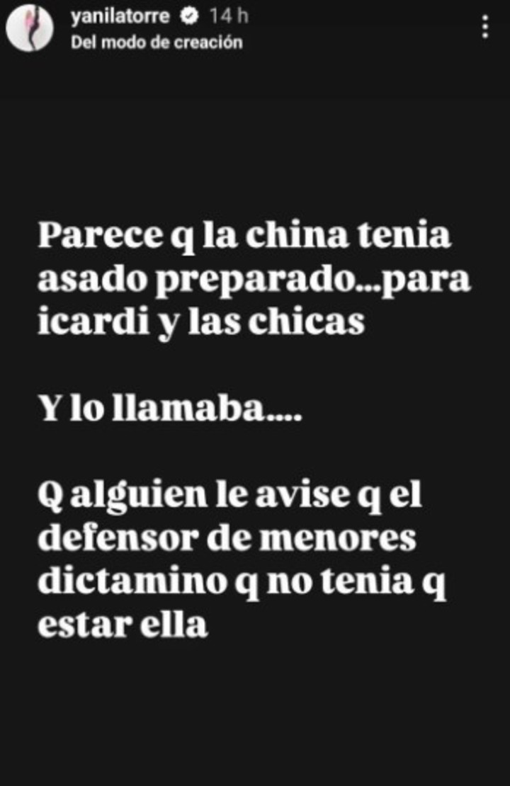 Yanina Latorre informó que la China Suárez llamó a Mauro Icardi en medio del escándalo en el Chateau de Libertador. | Foto: Instagram