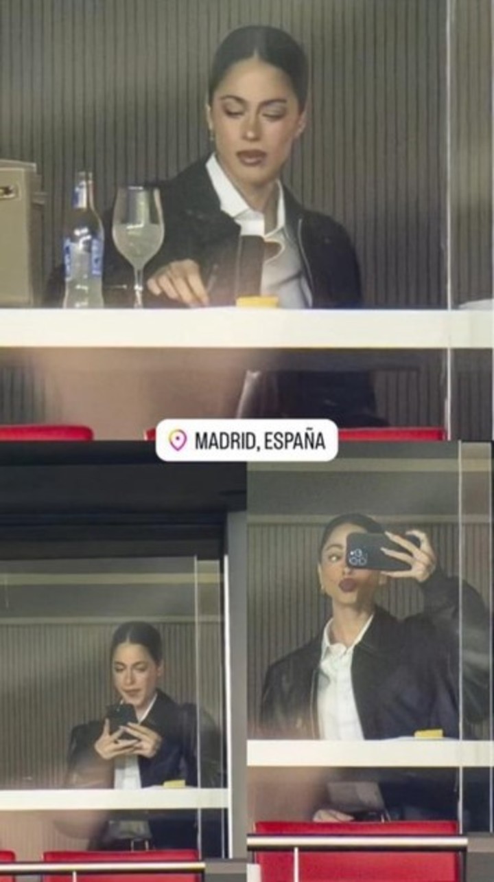 Tini Stoessel fue vista en el Estadio Metropolitano apoyando a Rodrigo de Paul en el partido de Champions League.