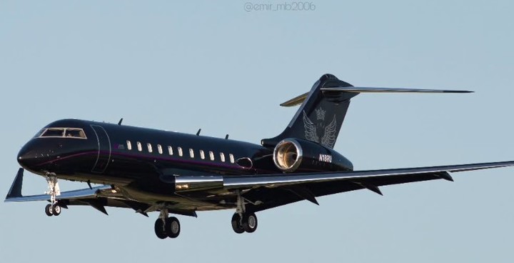 El avión privado que trajo a Arrieta al país y sembró dudas sobre los controles aduaneros. Foto: Instagram de @emir_mb2006