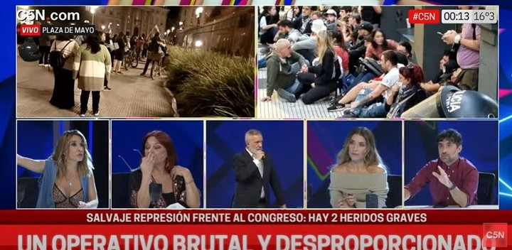 Polémica con Mariana Brey en C5N. Captura TV