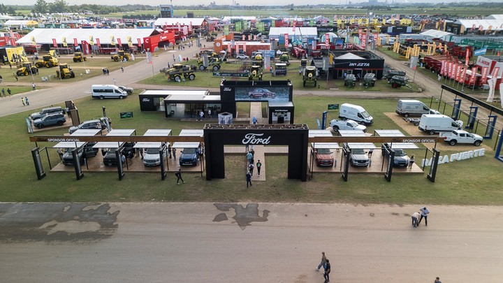 Vista aérea de Expoagro 2025.