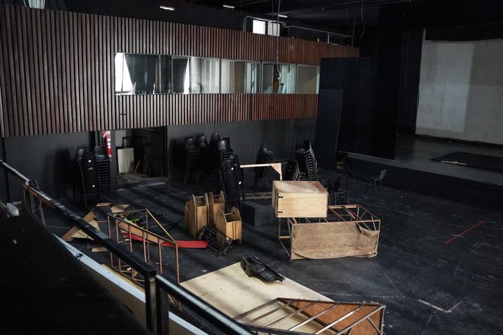 Las salas interiores del Centro Cultural General San Martín, que cerrará por obras de remodelación.  Foto: Santiago García Díaz