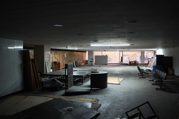 Las salas interiores del Centro Cultural General San Martín, que cerrará por obras de remodelación.  Foto: Santiago García Díaz