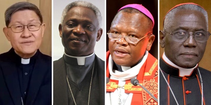 "¿Un papa asiático o un papa africano?: los cardenales Luis Antonio Tagle, Peter Turkson, Fridolin Ambongo y Robert Sara
