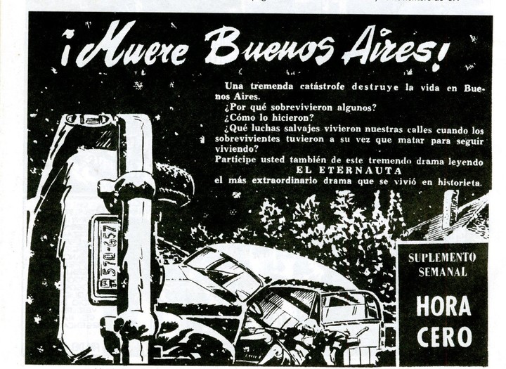 La muestra El Eternauta | La ficción que viajó en el tiempo en Filosofía y Letras de la UBA permite revisar el cómic. Foto: gentileza.