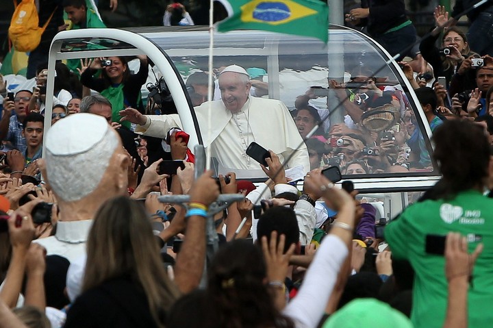 El papa Francisco durante su visita a Brasil, en la Jornada Mundial de la Juventud. Foto: EFE/Fernando Bizerra Jr/ARCHIVO