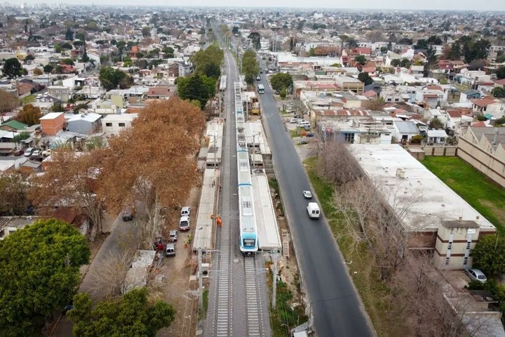Obra pública. Estación intermedia del Ferrocarril Roca en Quilmes. Foto: Archivo