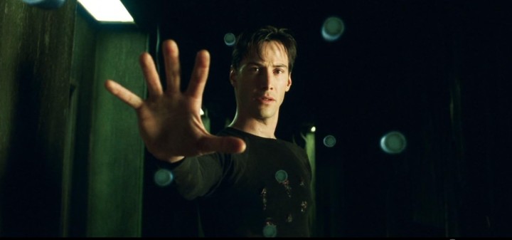 Keanu Reaves en la película Matrix. Archivo.