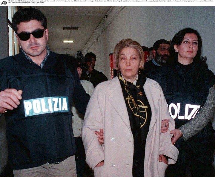 El arresto de Giuseppina "Pina" Auriemman. Foto AFP