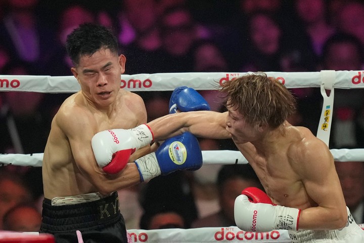 Naoya Inoue noqueó al surcoreano Ye Joon Kim en enero en Tokio. Foto: Hiro Komae / AP.