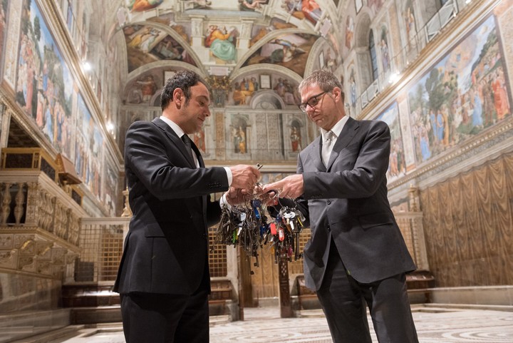 Gianni Crea (izq) junto a su ayudante principal, Alessio Censoni (Víctor Sokolowicz).