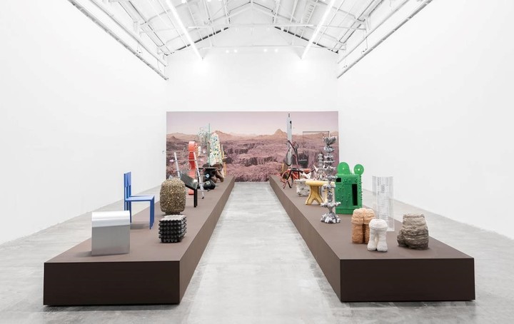 La exposición de Mueble Escultura + artistas de Barro, en La Boca. 