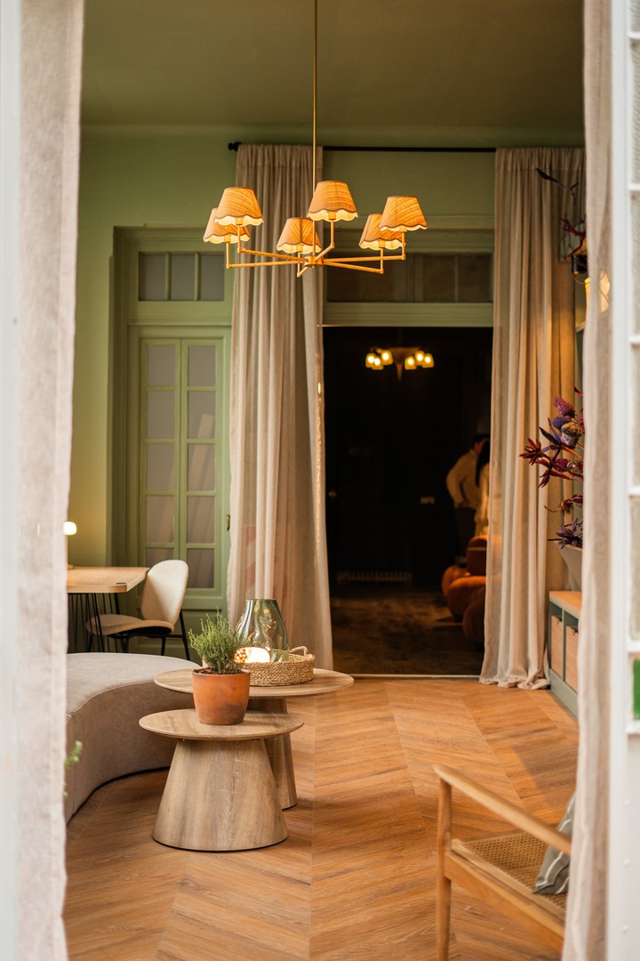 Hall y Mudroom: un pequeño espacio de la antigua casona.