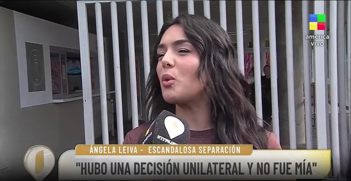 Ángela Leiva confesó que Marcelo Weigandt la dejó. Captura TV