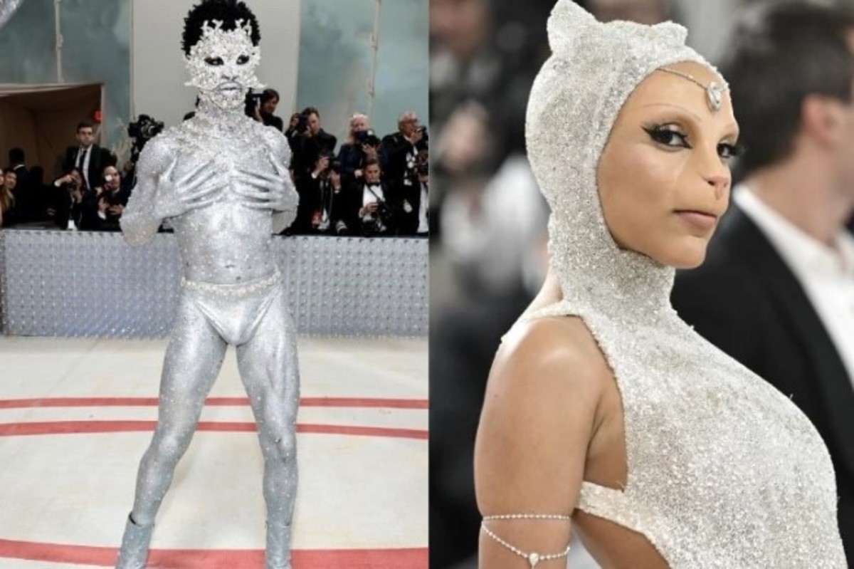 Jared Leto, Doja Cat y Lil Nas X rindieron homenaje a la gata de Karl Lagerfeld en la Gala de 2023. Fotos: Instagram vía @justjared