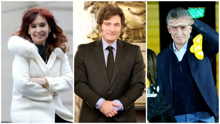 Cristina Kirchner Javier Milei Mauricio Macri