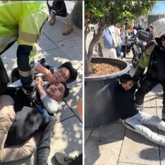 Un turista chino atrapó a un ladrón con una "llave de la muerte" y se convirtió en héroe