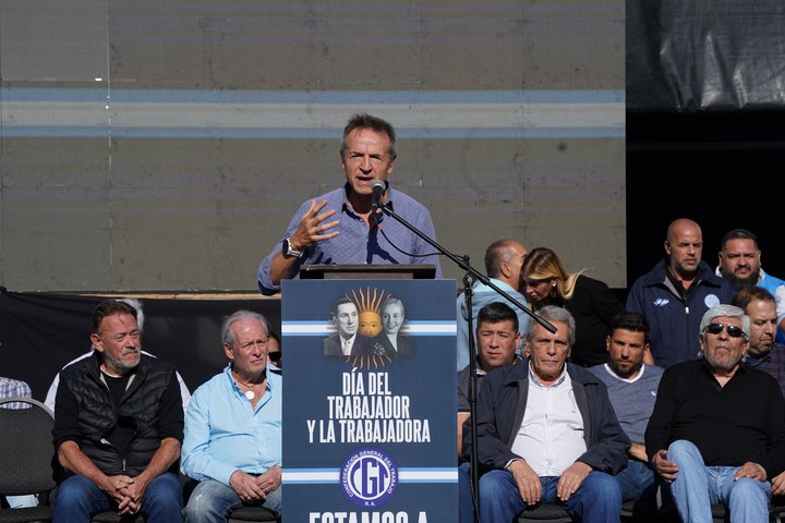 Jorge Sola, de la CGT.¿Bolilla negra? Foto: Juano Tesonerías.