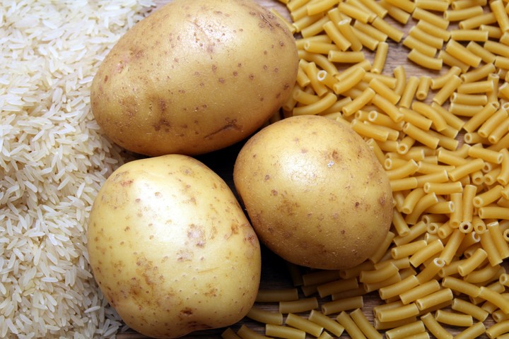 Alimentos ricos en almidón. Foto Shutterstock.