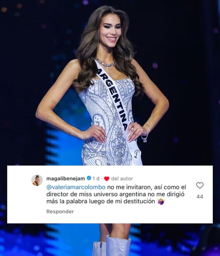 Magalí Benejam habló de la nueva edición de Miss Universo. (Foto: Instagram @magalibenejam)