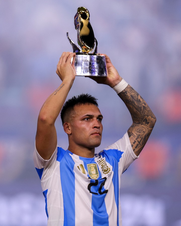 Lautaro Martínez fue el goleador de la Copa América 2024 con el seleccionado argentino. Foto: Nathan Ray Seebeck / USA Today Sports.