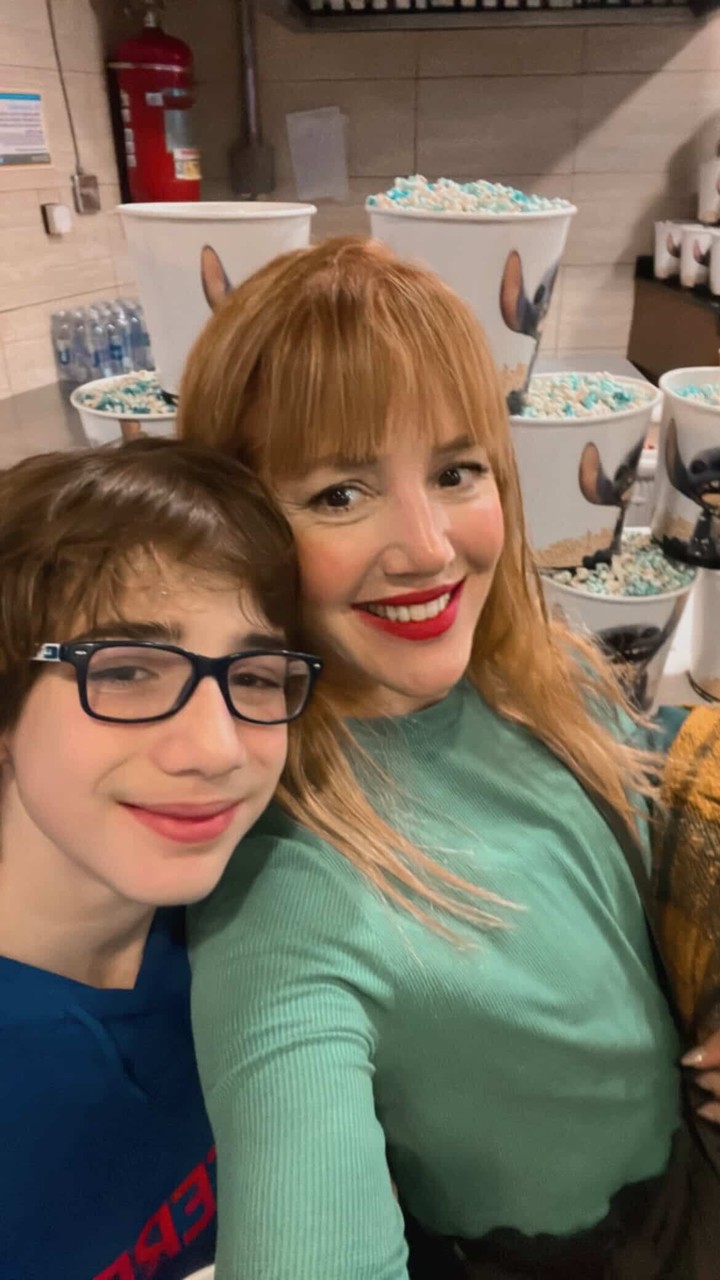 Caro y su hijo Camilo, siempre presente. Foto: Gentileza Caro Ibarra.