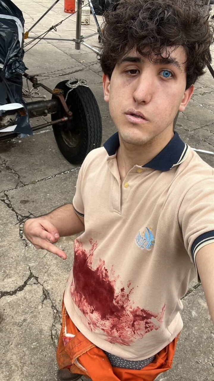 Joaquín tiene 23 años y solo había actuado en una película antes de El Eternauta. Foto: gentileza Joaquín Acebo