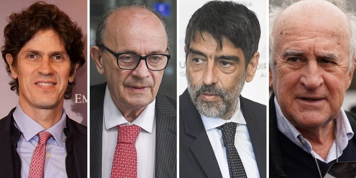 Martín Lousteau, Leopoldo Moreau, Rodolfo Tailhade y Oscar Parrilli, miembros de la bicameral de Inteligencia.