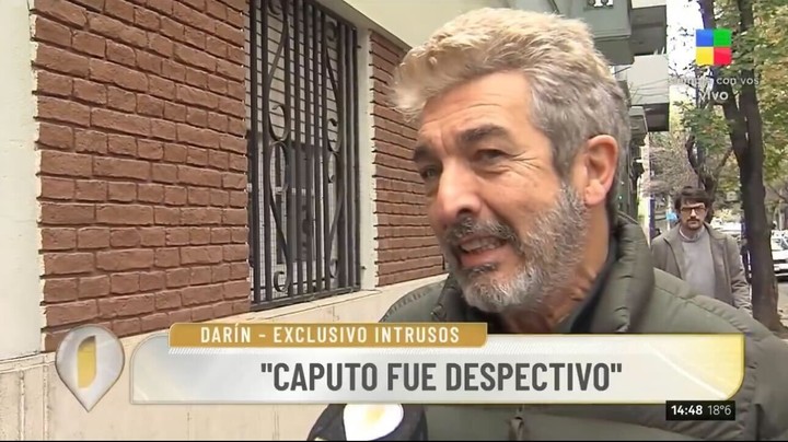 Ricardo Darín "Caputo fue despectivo". Foto: Captura TV.