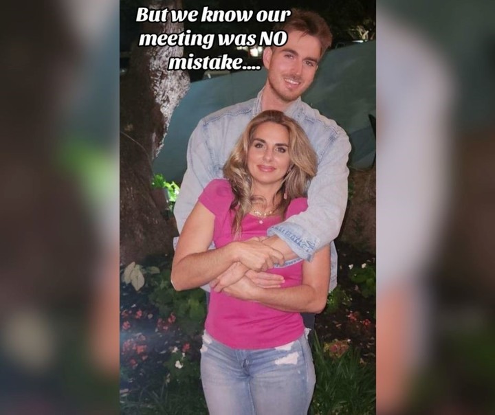 Rachel junto a su pareja, Alex. Foto: captura de video/TikTok @alex.michael13.