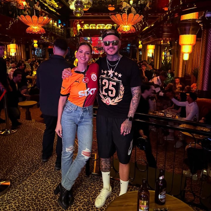 Mauro Icardi y la China Suárez en Turquía. Foto: Instagram