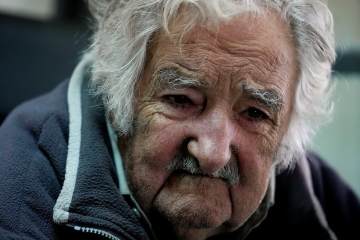 Jose "Pepe" Mujica en Montevideo, en julio del 2023. Foto AP
