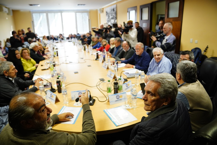 Reunión del Consejo Directivo de la CGT. Foto: Emmanuel Fernández.