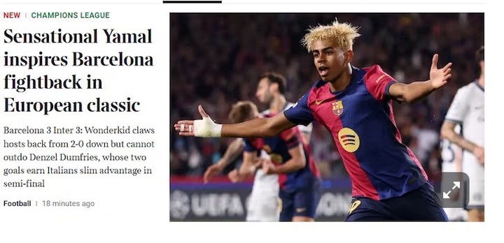 Las tapas de los diarios del mundo deslumbrados por Lamine Yamal.