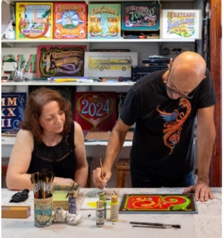 Clases de fileteado de Airbnb. Foto Airbnb