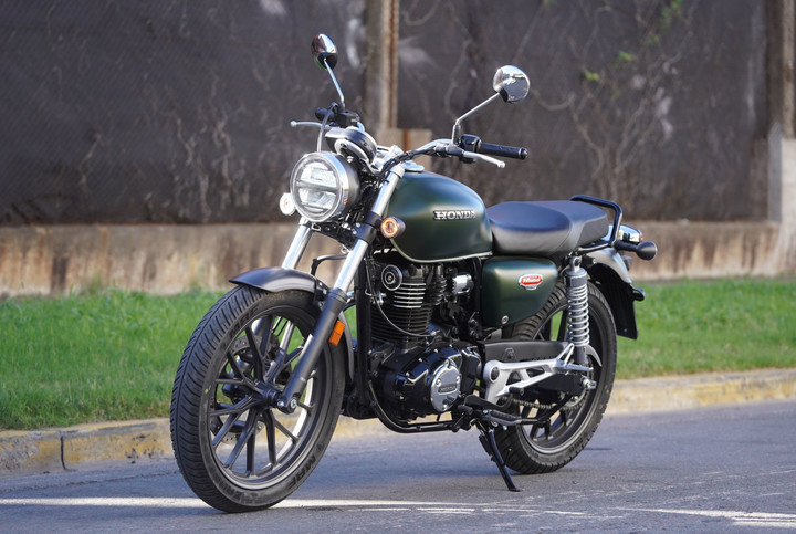 La nueva CB350 destaca por su diseño. Foto Guillermo Rodríguez Adami