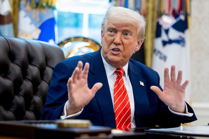 "Decepcionado": Donald Trump hizo público su malestar con su hasta hace poco gran aliado Elon Musk. Foto: BLOOMBERG 