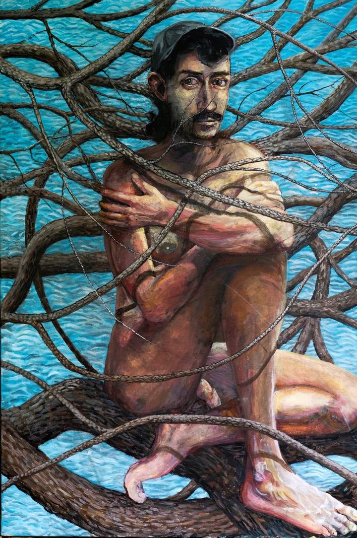 “Matisto”, 2022. Acrílico sobre tela. 120 x 80 cm.