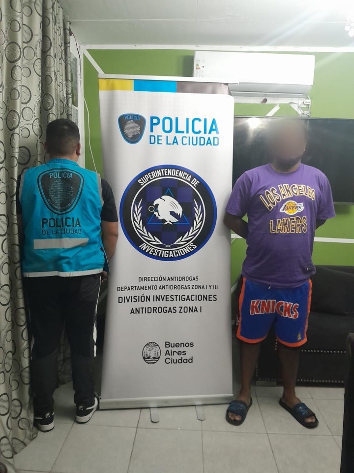 Capturan a “Jairo” un narco que era buscado en Perú por una causa de homicidio. Foto: Policía de la Ciudad