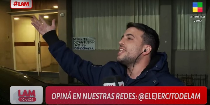 El cronista de LAM (América TV) Santiago Riva Roy fue víctima de un robo en la puerta del edificio donde vive Cristina Kirchner.